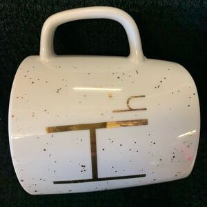 Gold Speckled White Mug